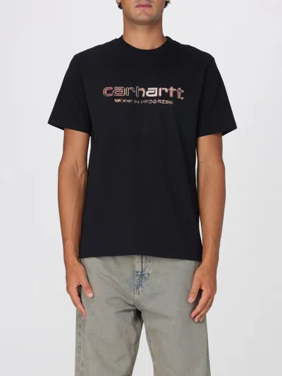 CARHARTT T-SHIRT CARHARTT WIP MEN COLOR BLACK,H19749002