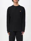 Carhartt Chase T-shirt With Crew Neck And Long Sleeves In Black