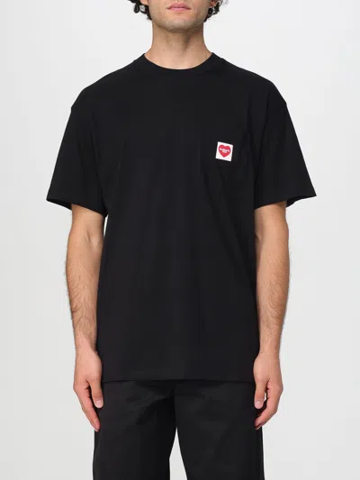 Carhartt Work In Progress Pocket Heart Organic Cotton T-shirt In Black
