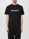 Carhartt Work In Progress Script Logo Graphic T-shirt In Schwarz