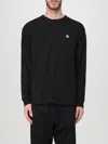 Carhartt Black Chase Long Sleeve T-shirt In Schwarz