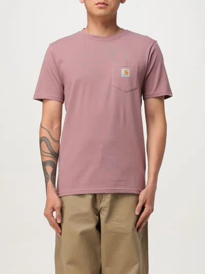 CARHARTT T-SHIRT CARHARTT WIP MEN COLOR BRICK RED,433819121