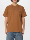 Carhartt T-shirt  Wip Men Color Brown