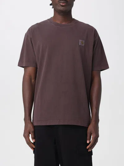 Carhartt T-shirt  Wip Men Color Brown