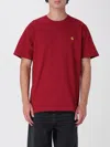 Carhartt T-shirt  Wip Men Color Burgundy In Red
