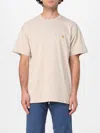 Carhartt Short Sleeve Pocket T Shirt Wall In Neutral