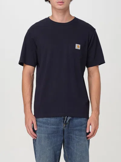 Carhartt T-shirt  Wip Men Color Navy In Blue
