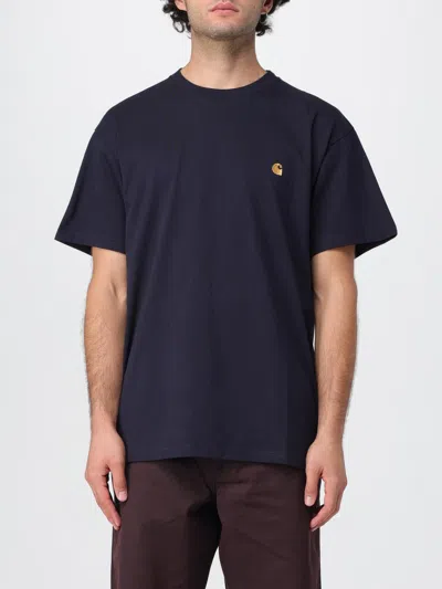 Carhartt T-shirt  Wip Men Color Navy In Animal Print