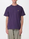 Carhartt "chase" Logo T-shirt In Purple