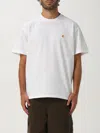 Carhartt Logo-embroidered Crew-neck T-shirt In White