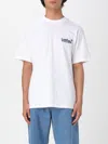 Carhartt Mens White / Blue Wiptopia Embroidered Cotton T-shirt In White