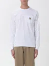 Carhartt Work In Progress Nelson Logo Patch Sweatshirt In White