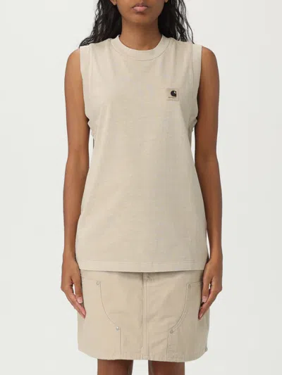 CARHARTT T-SHIRT CARHARTT WIP WOMAN COLOR BEIGE,G84310022