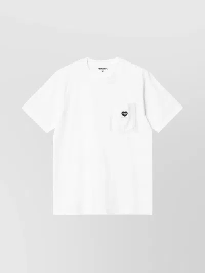 Carhartt T-shirt Featuring Chest Pocket Detail In White 1