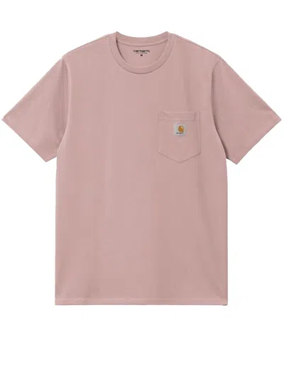 Carhartt T-shirt Ls Chase Uomo Pink