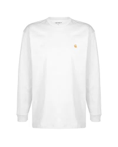 CARHARTT CHASE WHITE/GOLD L/S T-SHIRT