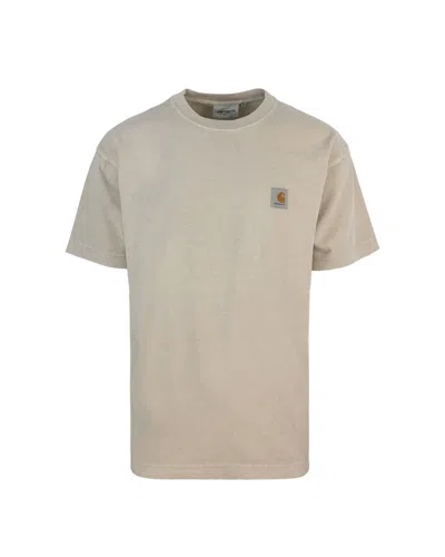 Carhartt T-shirt Nelson Fleur De Sel In 2lpgd
