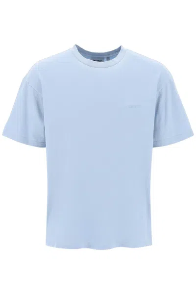 Carhartt T Shirt S/s Duster Script In Blue
