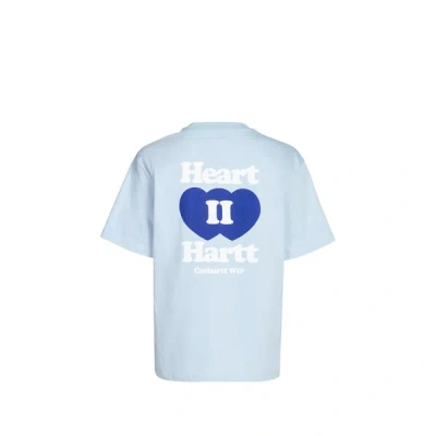 Carhartt T-shirt S/s Heart Ii In Blue