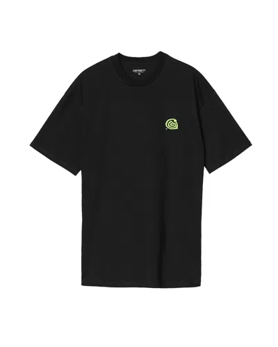 Carhartt T-shirt S/s Helix Nera In Black