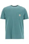 Carhartt T-shirt With Chest Pocket In Green