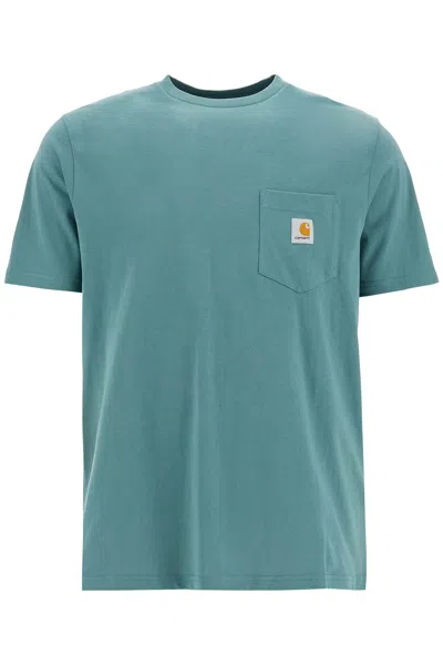 Carhartt T-shirt With Chest Pocket In Green