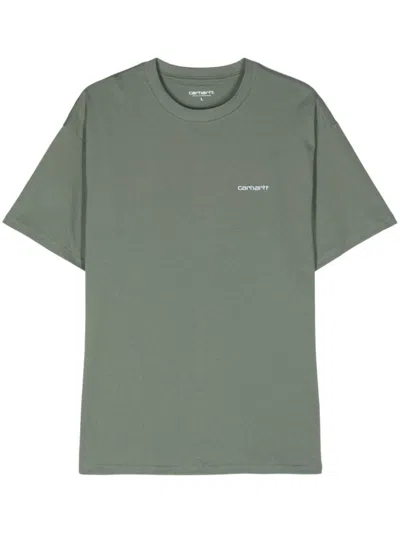 Carhartt T-shirt With Logo In Grey