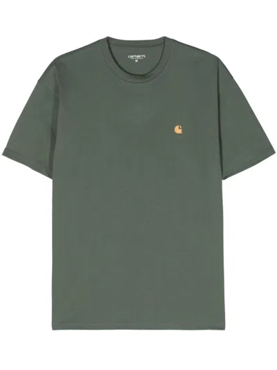 Carhartt Chase Cotton T-shirt In Sycamore Tree