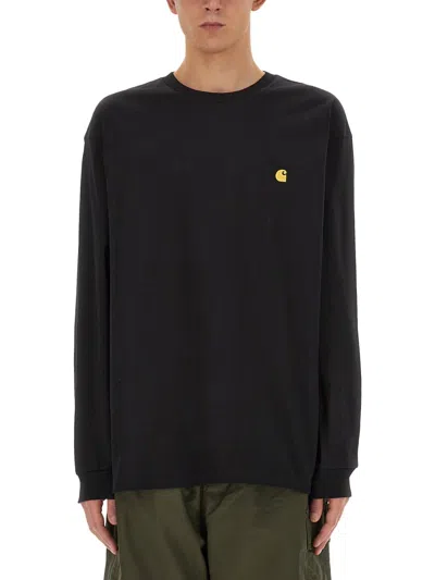 Carhartt Men's American Script Sweatshirt In Black