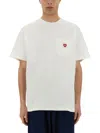 Carhartt T-shirt With Pocket And Heart Patch In White