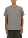 Carhartt Wip Tshirt With Pocket In Gray