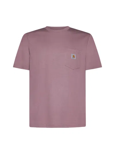 Carhartt Wip T Shirt With Pocket In Brown