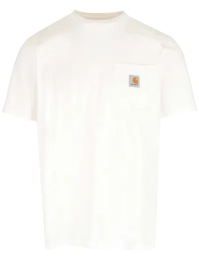 Carhartt T-shirt With Pocket In White