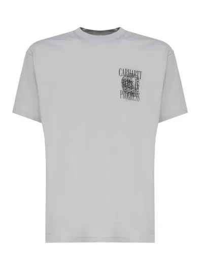 Carhartt T-shirt With Print In Grey
