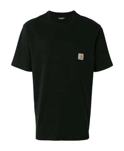 Carhartt Loose Fit Heavyweight Short Sleeve Pocket T-shirt In Black