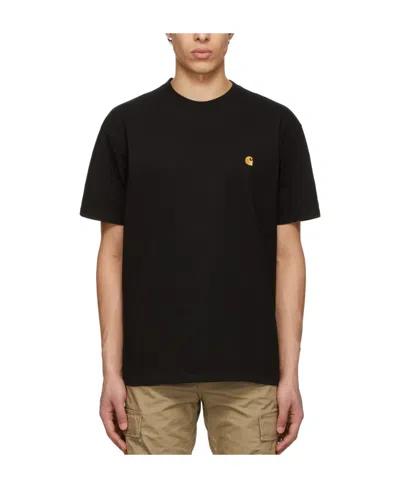 Carhartt T-shirt With Round Neck And Short Sleeves In Black