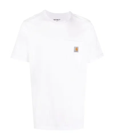 Carhartt T-shirt With Round Neck And Short Sleeves In White
