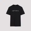 Carhartt Wip Short Sleeves Rivet Script T-shirt In Black