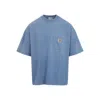 Carhartt Mens Sorrent Hudson Crewneck Cotton-jersey T-shirt In Blue