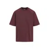 Carhartt Maroon Round Neck Logo T-shirt In Burgundy