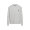 Carhartt Wip Fleur De Sel White Cotton Long Sleeves Vista T-shirt In Gray