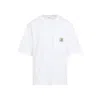 Carhartt Wip Cotton T-shirt With Logo Patch In White