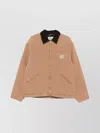 Carhartt Tailored Jacket With Pockets And Contrast Collar In Pink