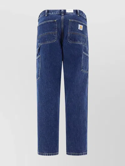 Carhartt Tailored Trousers With Handy Pockets In Blue