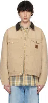 Carhartt Wip Dayton Trucker Dusty Brown Jacket In Neutral