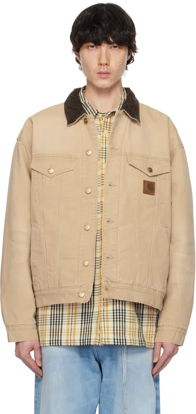 CARHARTT TAN DAYTON TRUCKER JACKET