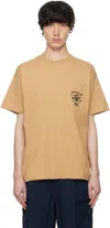 Carhartt Tan Fragments Pocket T-shirt In 0iaxx Dusty H Brown