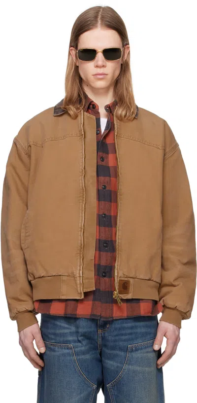 Carhartt Tan Og Santa Fe Jacket In 00s4o Hamilton Brown