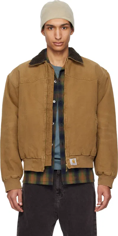 Carhartt Tan Og Santa Fe Jacket In Brown