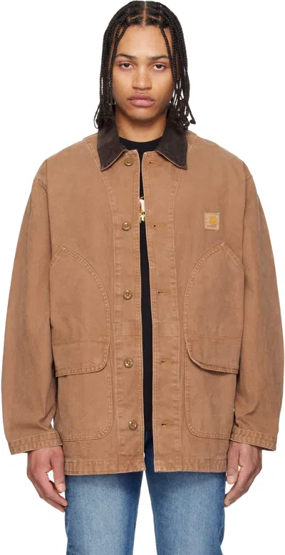Carhartt Tan Prescott Coat In Brown